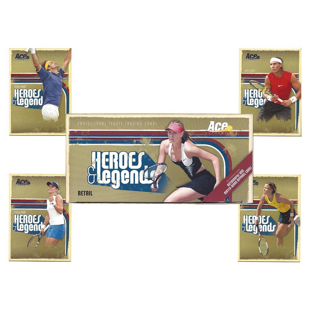 Heroes & Legends Tennis Trading Card Set Memorabilia Ace Authentic