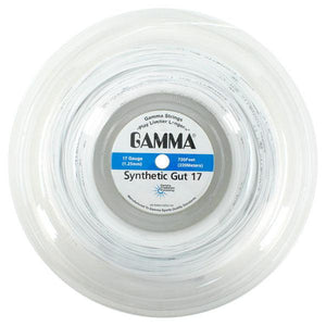 Synthetic Gut White 17g Tennis Reel Strings Gamma