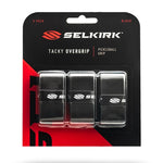 3-Pack Tacky Pickleball Overgrips Black Accessories Selkirk