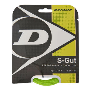 S-Gut 17G Green Tennis String Strings Dunlop