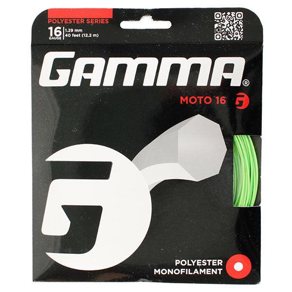 Moto 16G Tennis String Lime Strings Gamma