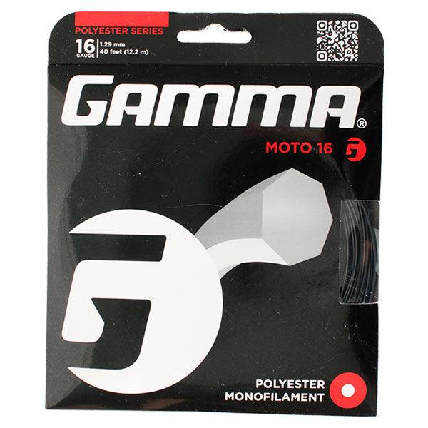 Moto 16G Tennis String Black Strings Gamma