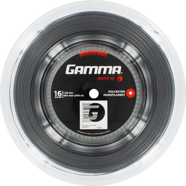Moto 16G Tennis String Reel Black Strings Gamma