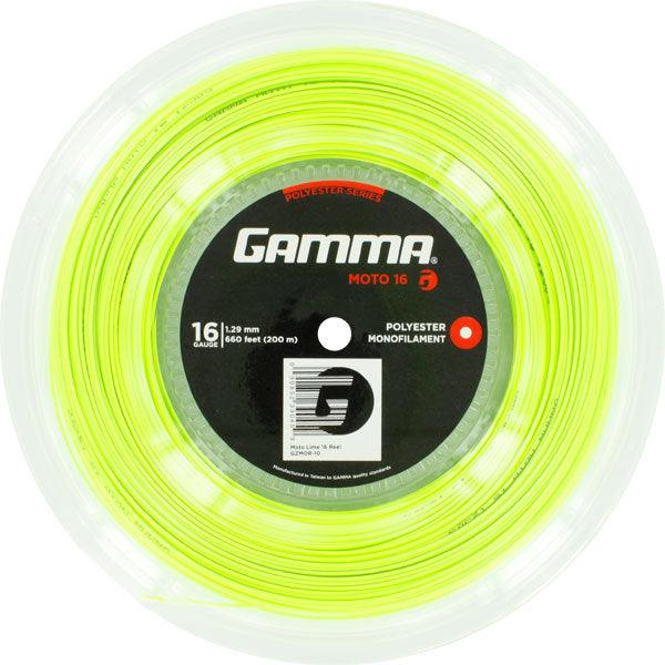 Moto 16G Tennis String Reel Lime Strings Gamma