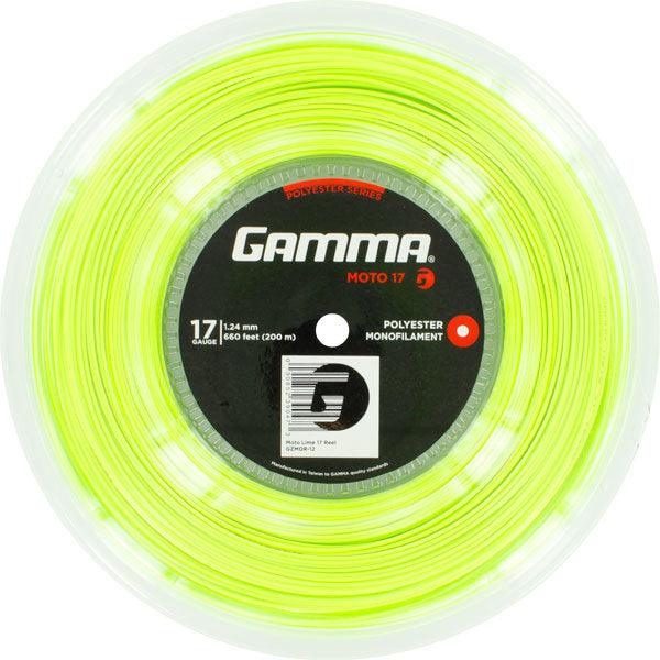 Moto 17G Tennis String Reel Lime Strings Gamma