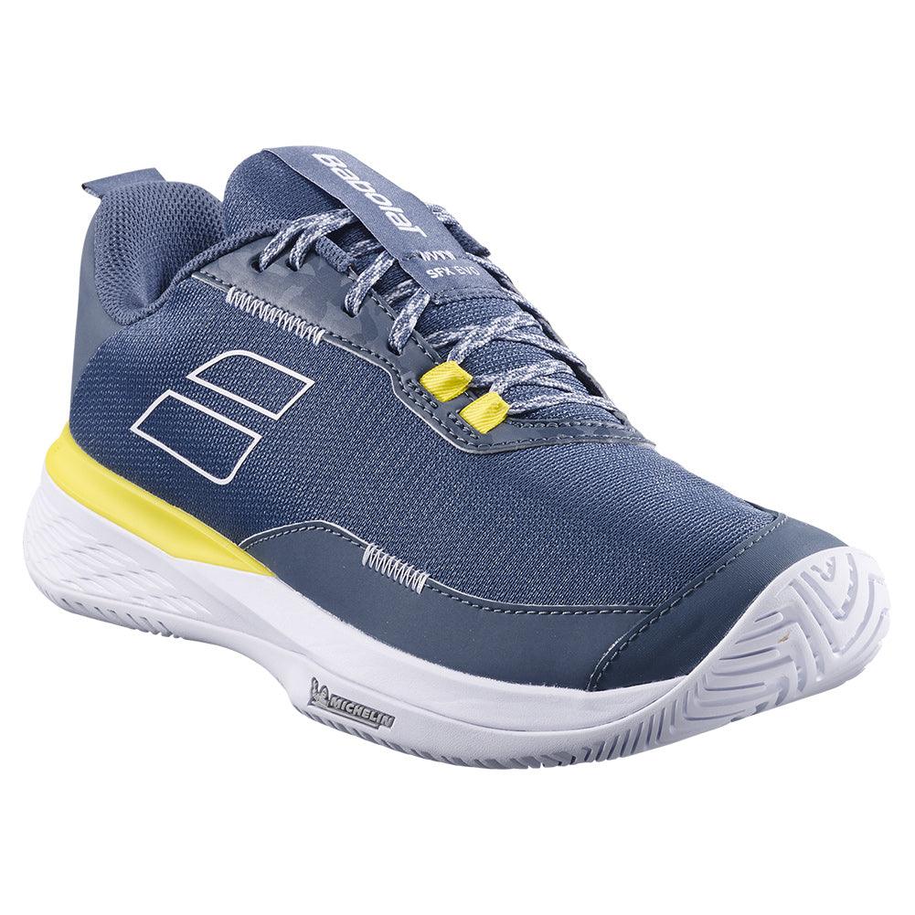 Men`s SFX Evo Tennis Shoes Dark Grey and White Footwear Babolat