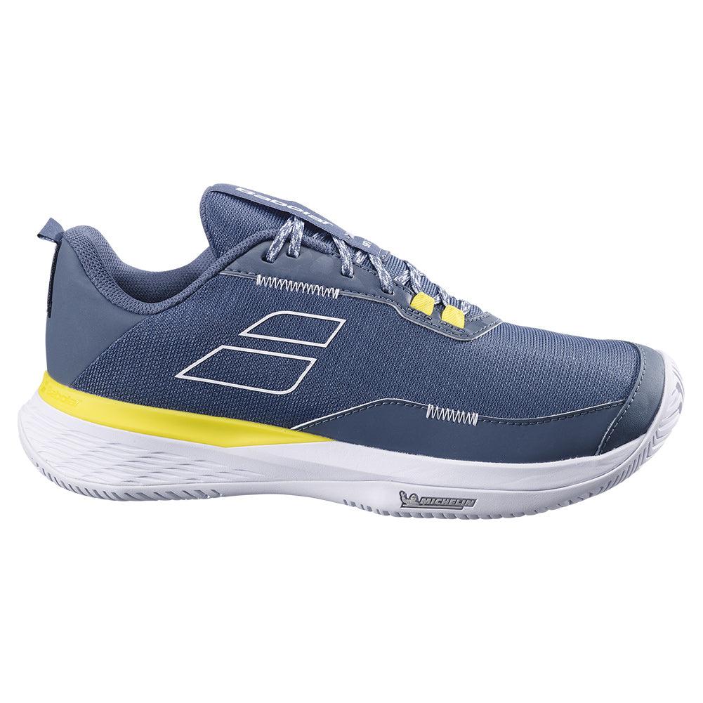 Men`s SFX Evo Tennis Shoes Dark Grey and White Footwear Babolat