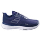 Men`s SFX Evo Tennis Shoes Dark Blue and White Footwear Babolat