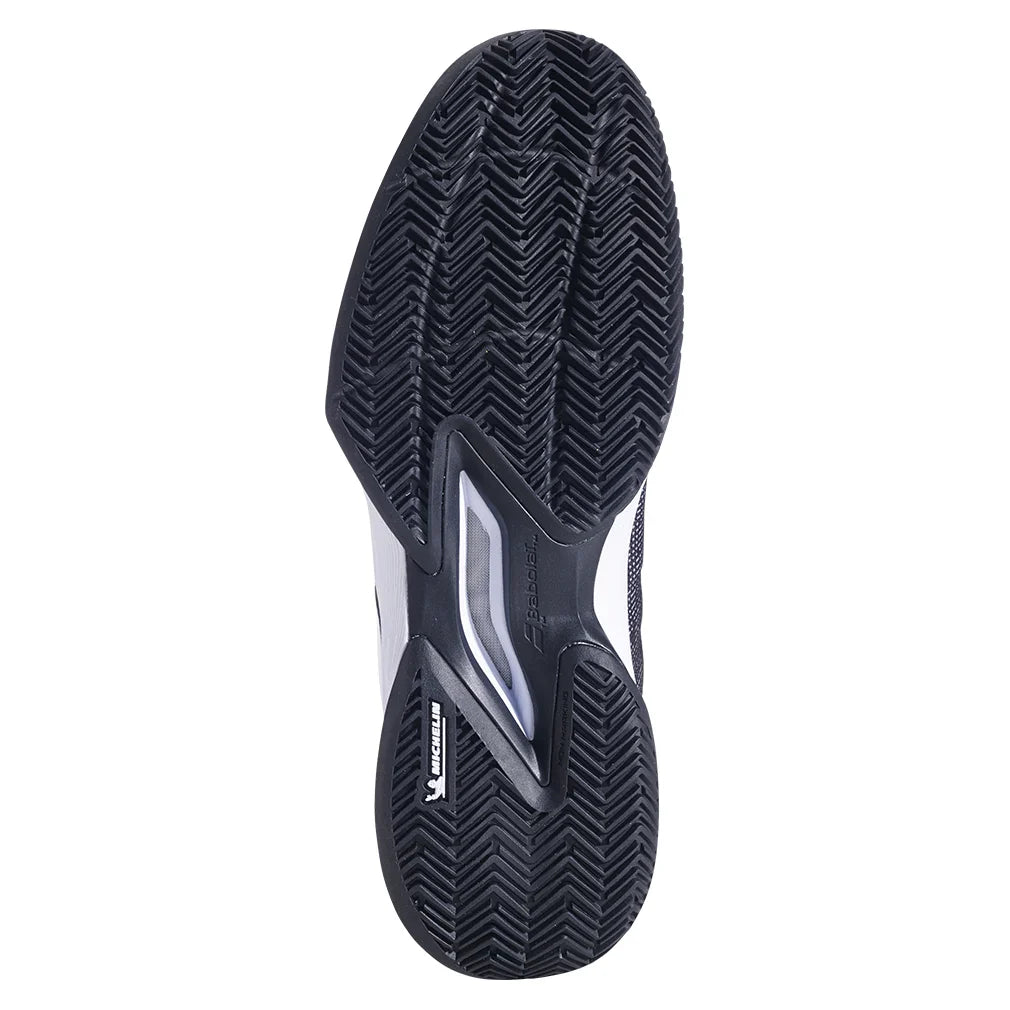 Men`s Jet Tere 2 Clay Tennis Shoes Black and White Footwear Babolat