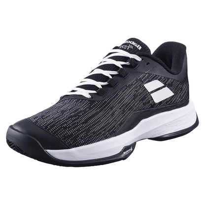 Men`s Jet Tere 2 Clay Tennis Shoes Black and White Footwear Babolat