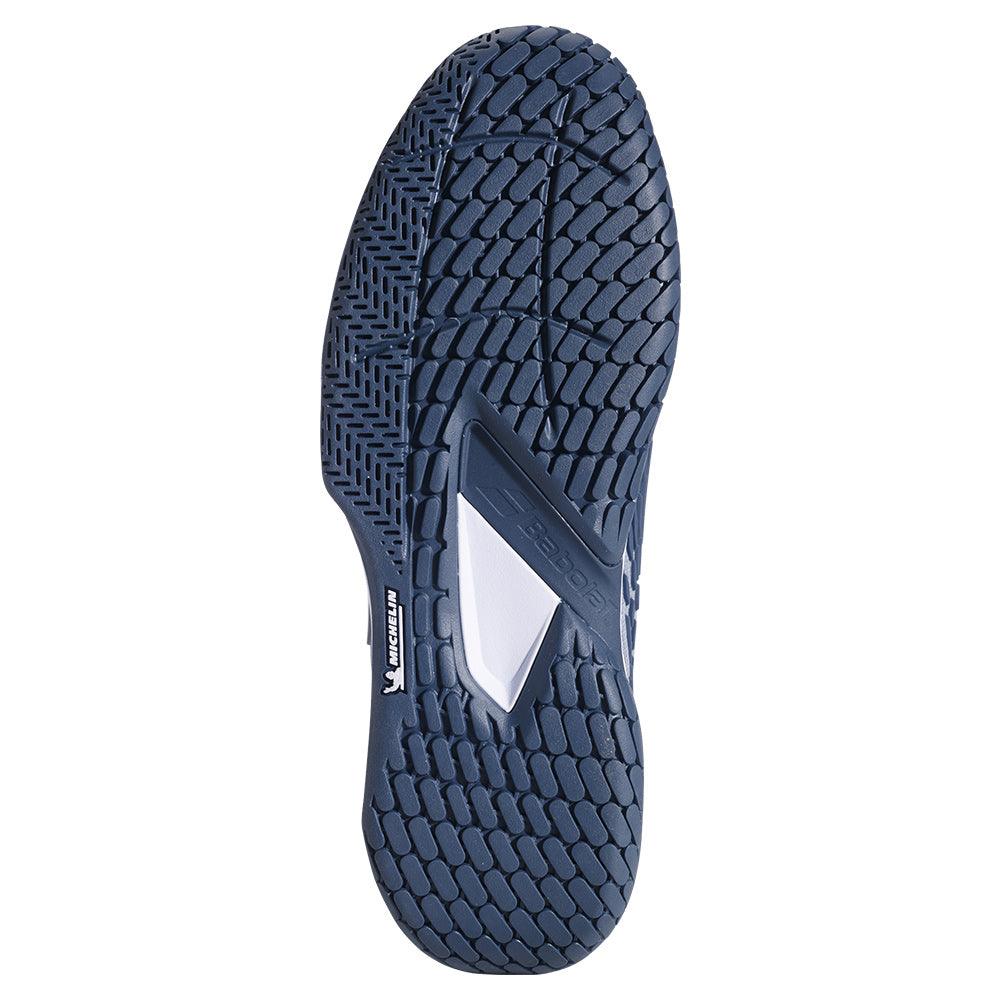 Men`s Propulse Fury 3 Tennis Shoes Grey and White Footwear Babolat