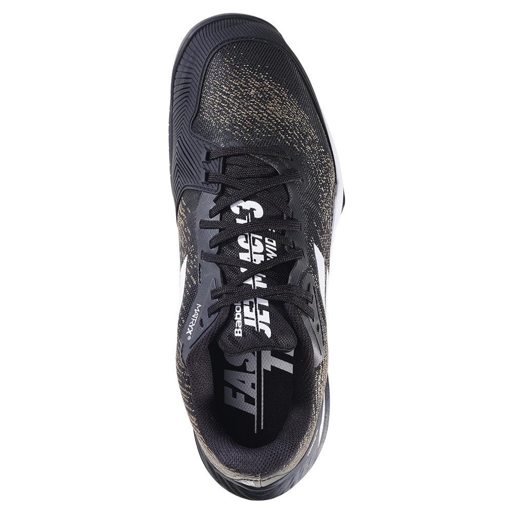 Men`s Jet Mach 3 Tennis Shoes Black and White Footwear Babolat