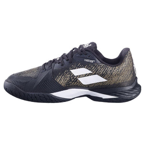 Men`s Jet Mach 3 Wide Tennis Shoes Black and White Footwear Babolat