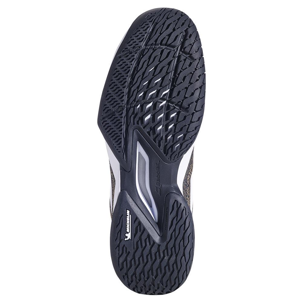 Men`s Jet Mach 3 Wide Tennis Shoes Black and White Footwear Babolat
