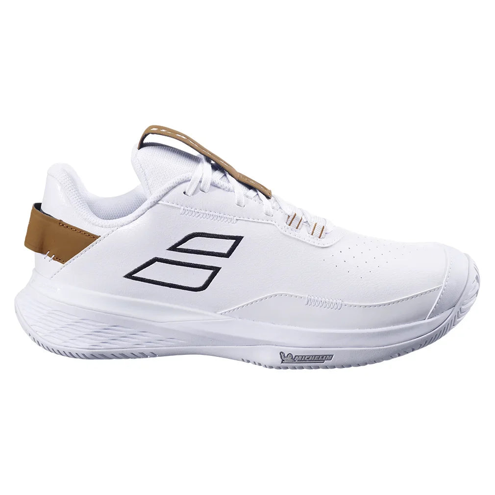 Men`s SFX Evo Wimbledon Tennis Shoes White and After Dark Footwear Babolat