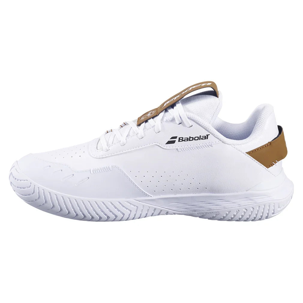 Men`s SFX Evo Wimbledon Tennis Shoes White and After Dark Footwear Babolat