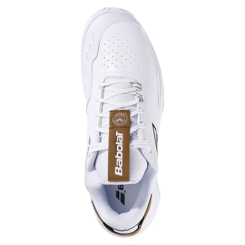 Men`s SFX Evo Wimbledon Tennis Shoes White and After Dark Footwear Babolat