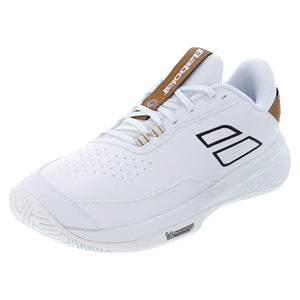 Men`s SFX Evo Wimbledon Tennis Shoes White and After Dark Footwear Babolat