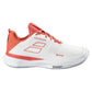 Women`s SFX Evo All Court Tennis Shoes White and Terra Cotta Footwear Babolat