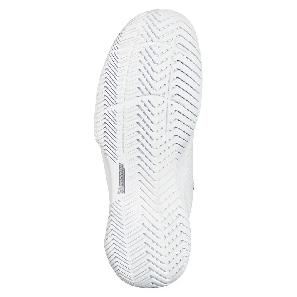Women`s SFX Evo All Court Tennis Shoes White and Terra Cotta Footwear Babolat