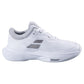 Women`s SFX 4 Tennis Shoes White and Silver Footwear Babolat