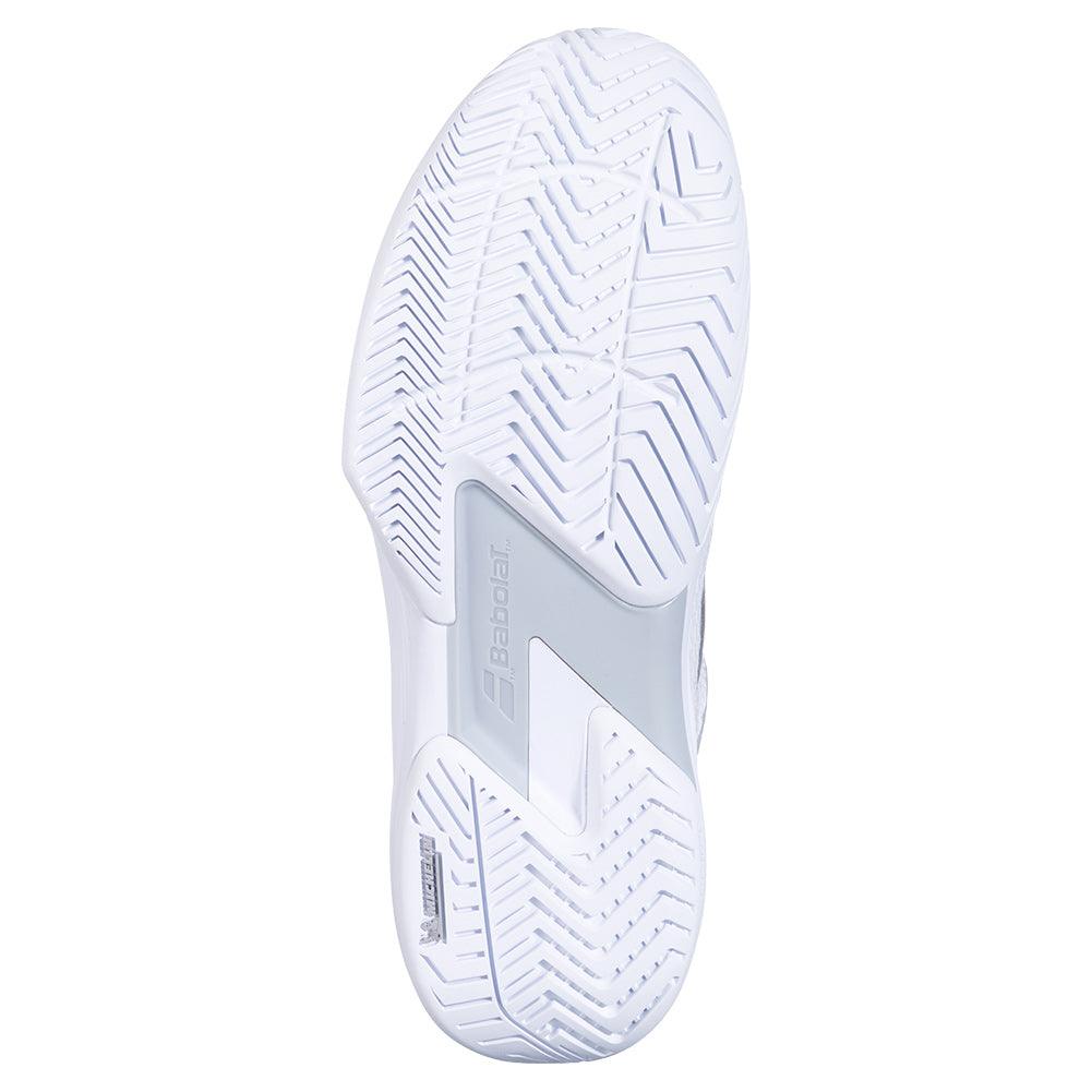 Women`s SFX 4 Tennis Shoes White and Silver Footwear Babolat