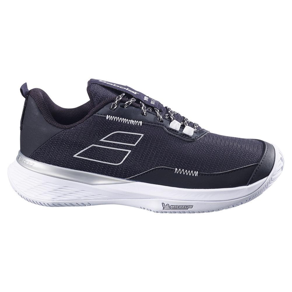 Women`s SFX Evo Tennis Shoes Black and Silver Footwear Babolat
