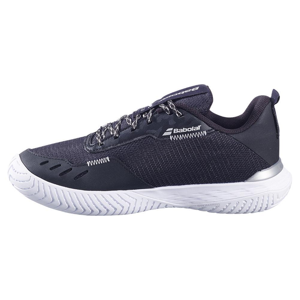 Women`s SFX Evo Tennis Shoes Black and Silver Footwear Babolat