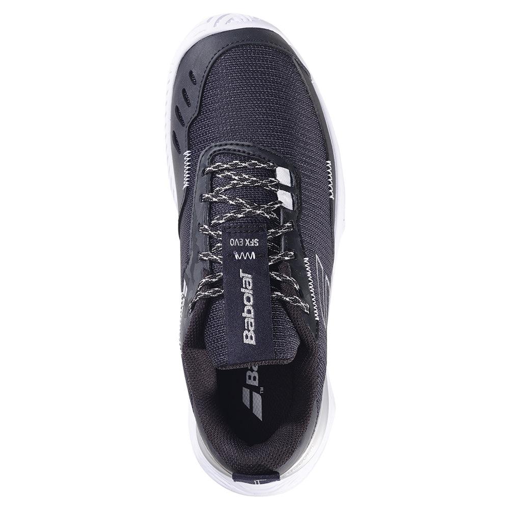 Women`s SFX Evo Tennis Shoes Black and Silver Footwear Babolat