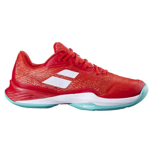 Women`s Jet Mach 3 Tennis Shoes Fiesta Red Footwear Babolat