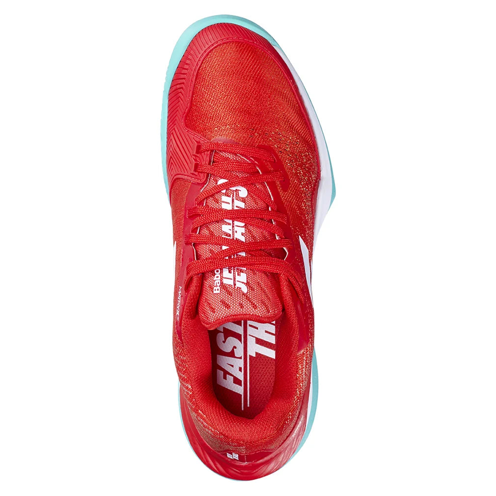 Women`s Jet Mach 3 Tennis Shoes Fiesta Red Footwear Babolat