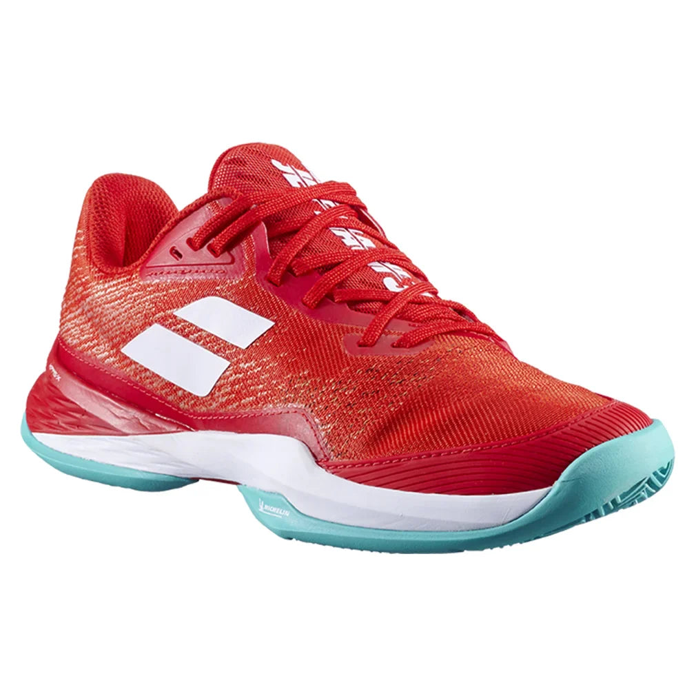 Women`s Jet Mach 3 Tennis Shoes Fiesta Red Footwear Babolat