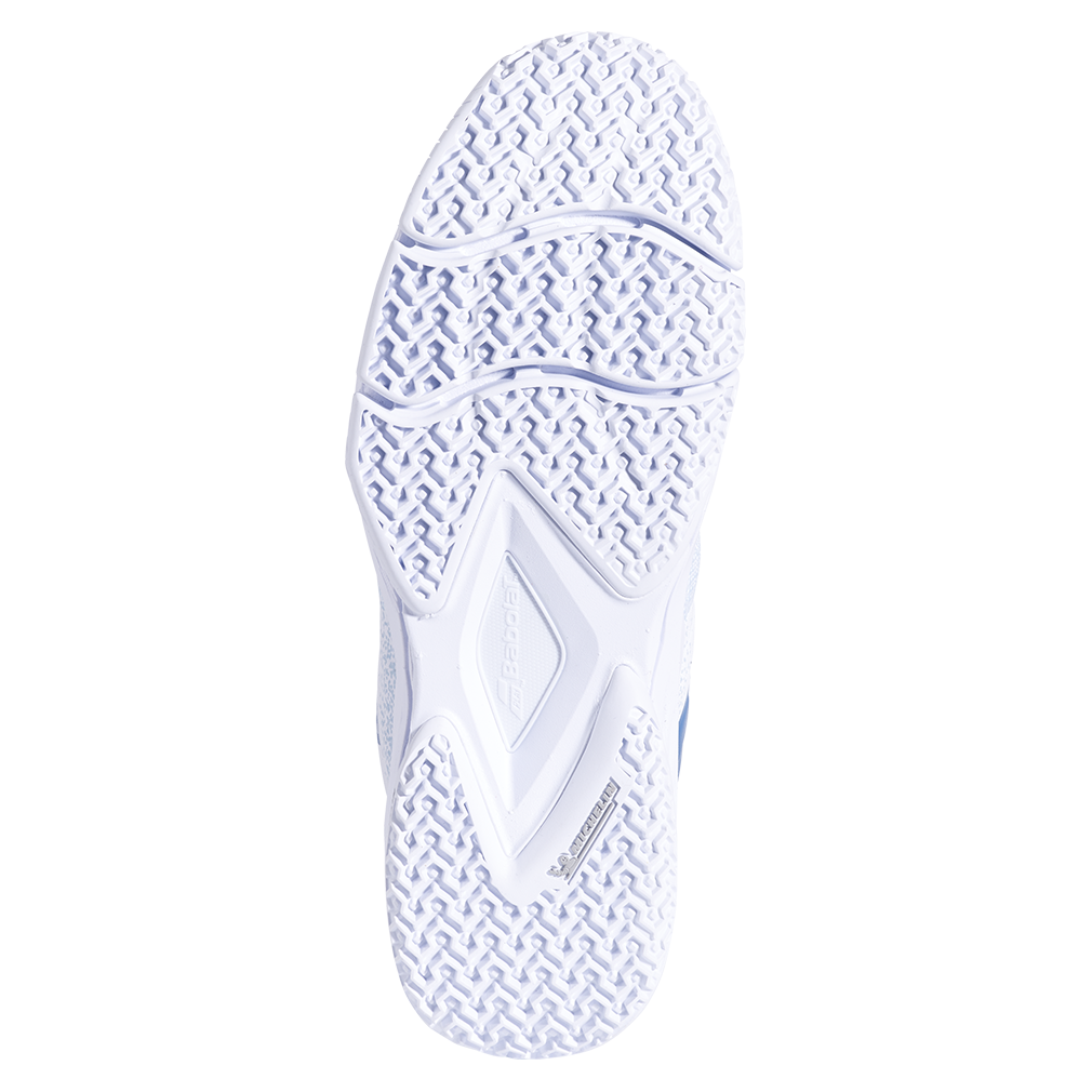 Women`s Sensa Padel Shoes White and Cool Blue Footwear Babolat