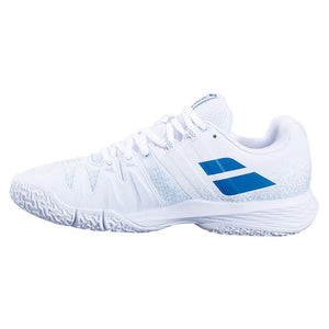 Women`s Sensa Padel Shoes White and Cool Blue Footwear Babolat