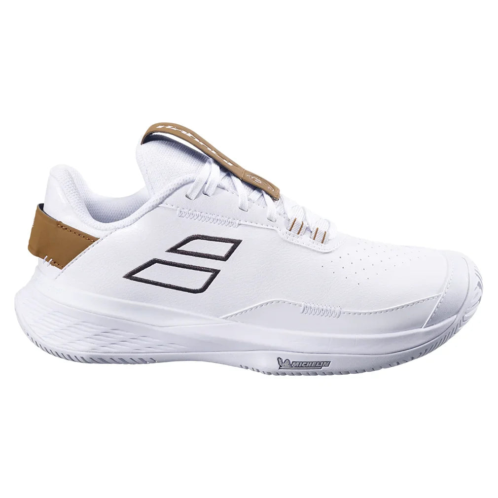 Women`s SFX Evo Wimbledon Tennis Shoes White and After Dark Footwear Babolat