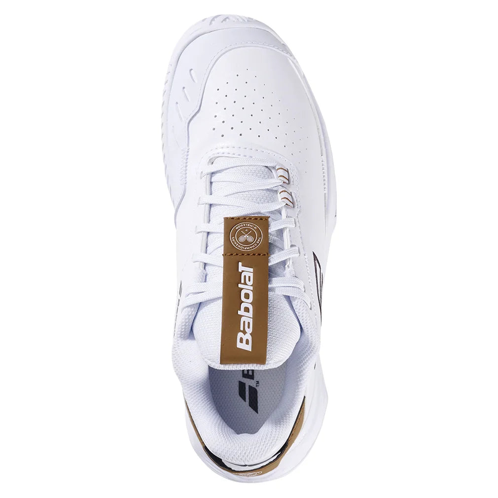 Women`s SFX Evo Wimbledon Tennis Shoes White and After Dark Footwear Babolat