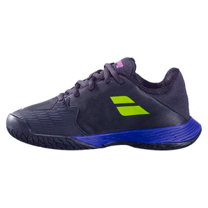 Juniors` Propulse 3 Tennis Shoes Black and Dark Blue Footwear Babolat