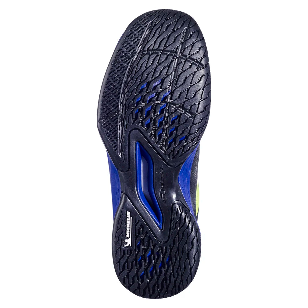Juniors` Propulse 3 Tennis Shoes Black and Dark Blue Footwear Babolat