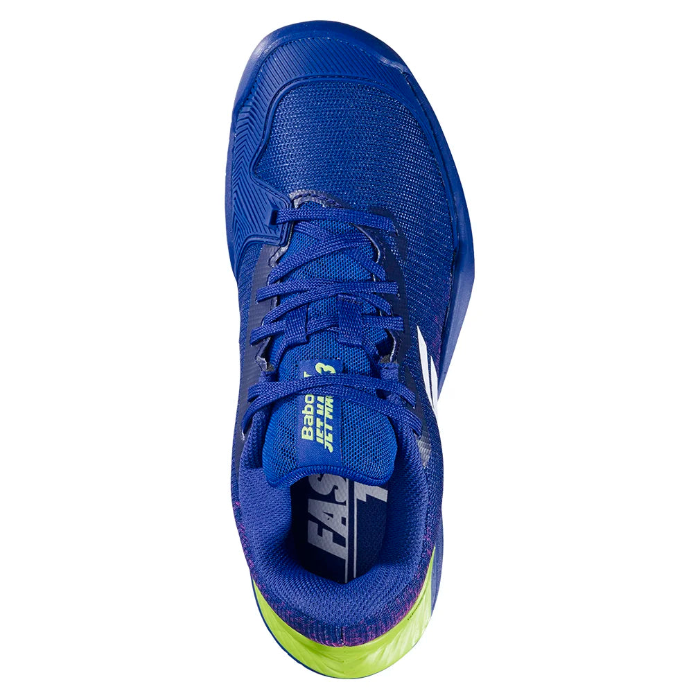 Juniors` Jet Mach 3 Tennis Shoes Dark Blue Footwear Babolat