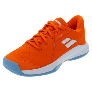 Juniors` Propulse 3 Tennis Shoes Orange Peel Footwear Babolat