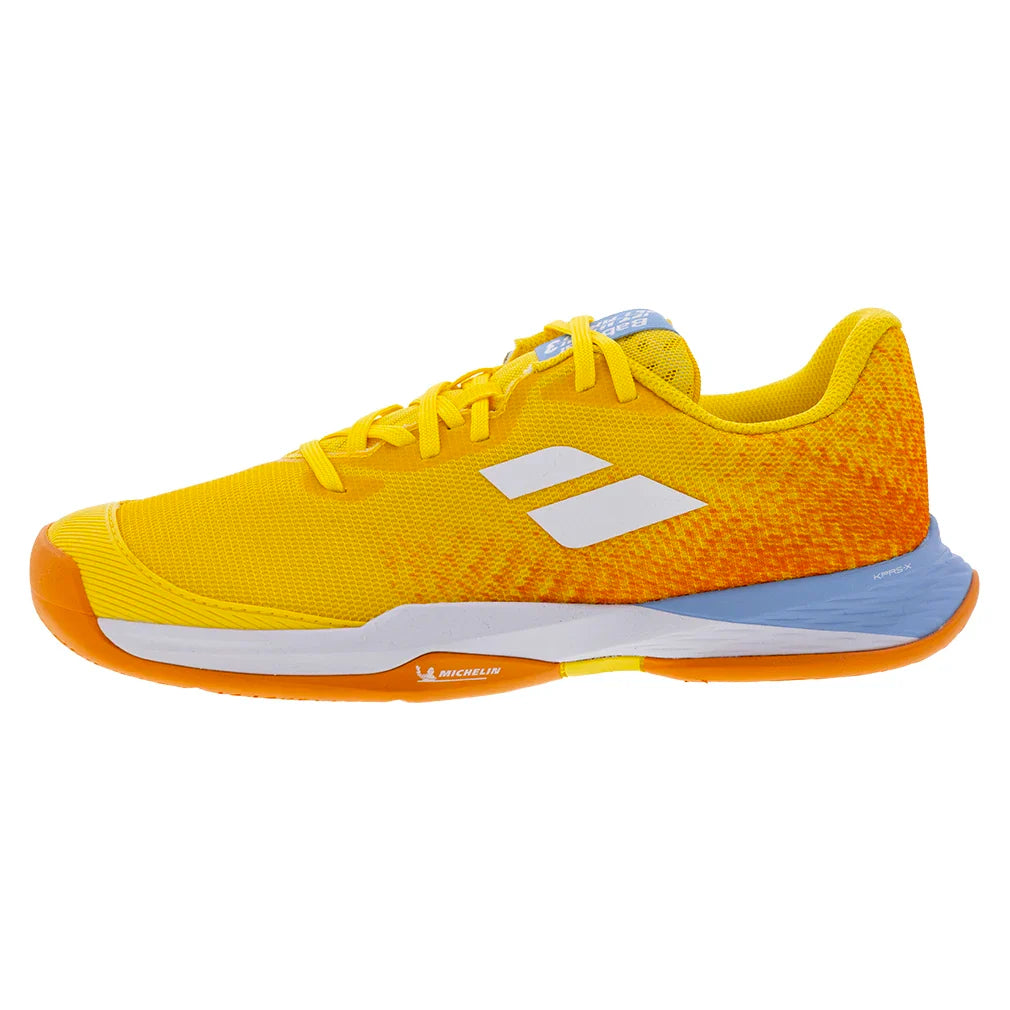 Juniors` Jet Mach 3 Tennis Shoes Yellow Footwear Babolat