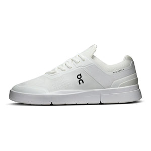 Men`s THE ROGER Spin Shoes White and Black Footwear On