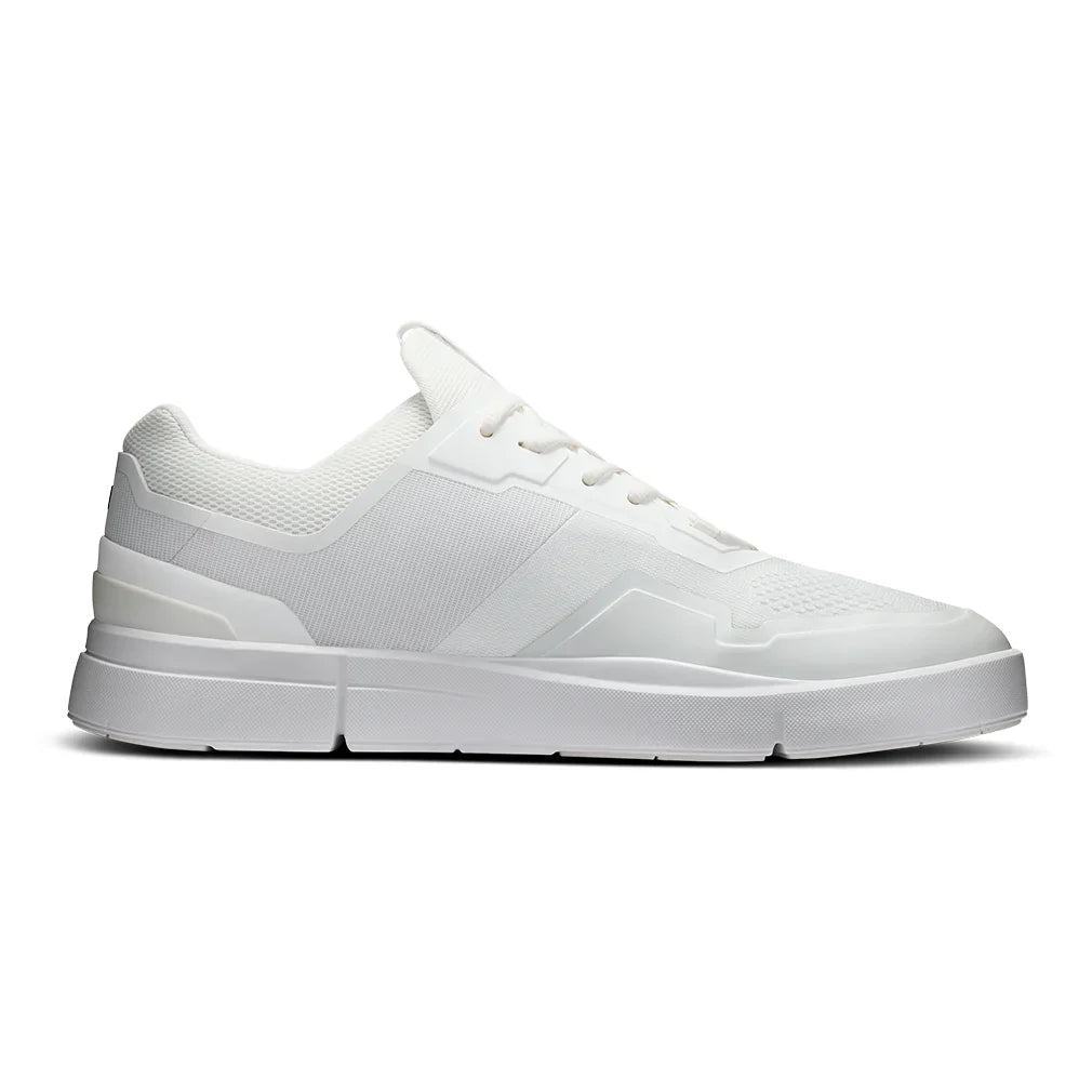 Men`s THE ROGER Spin Shoes White and Black Footwear On