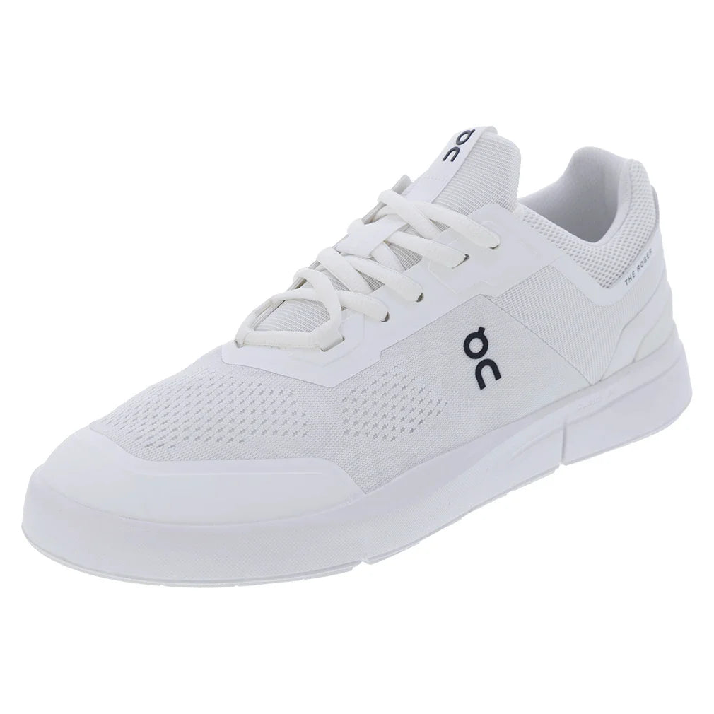 Men`s THE ROGER Spin Shoes White and Black Footwear On