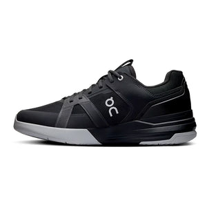 Men`s THE ROGER Clubhouse Pro Tennis Shoes Black and Glacier Footwear On