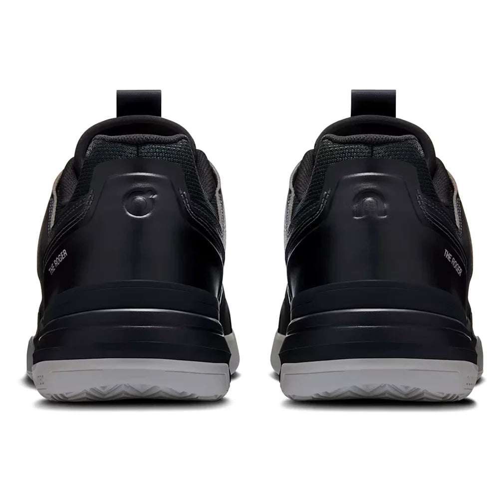 Men`s THE ROGER Clubhouse Pro Tennis Shoes Black and Glacier Footwear On