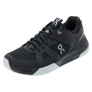 Men`s THE ROGER Clubhouse Pro Tennis Shoes Black and Glacier Footwear On