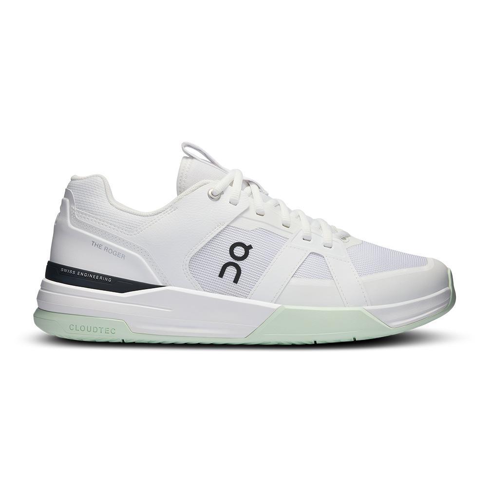 Men`s THE ROGER Clubhouse Pro Tennis Shoes White and Lima Footwear On