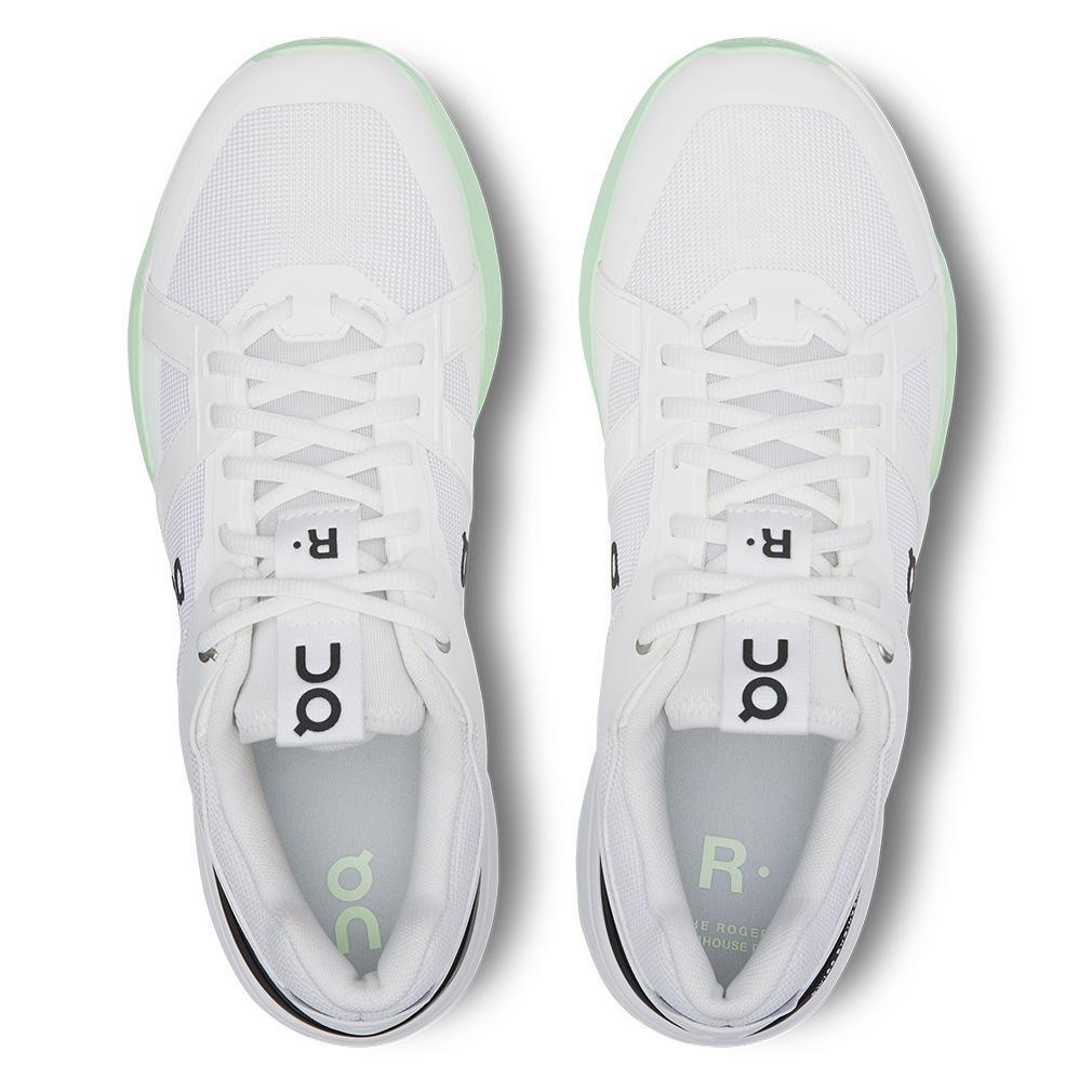 Men`s THE ROGER Clubhouse Pro Tennis Shoes White and Lima Footwear On