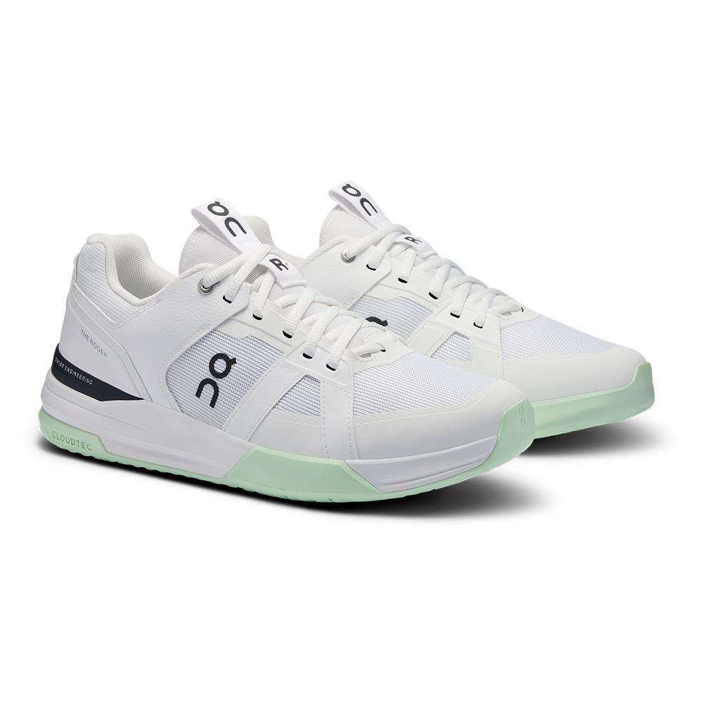 Men`s THE ROGER Clubhouse Pro Tennis Shoes White and Lima Footwear On